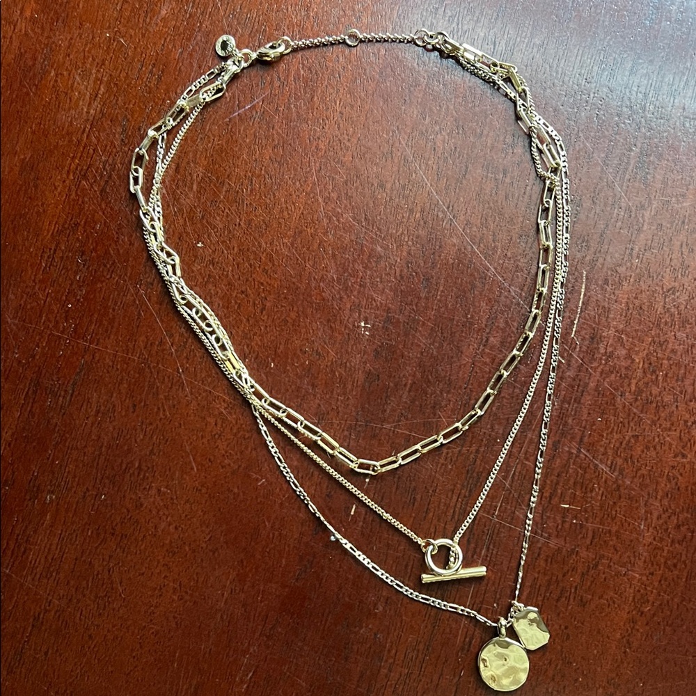 JCREW ⭐️ Gold Layered Necklace - Picture 4 of 14